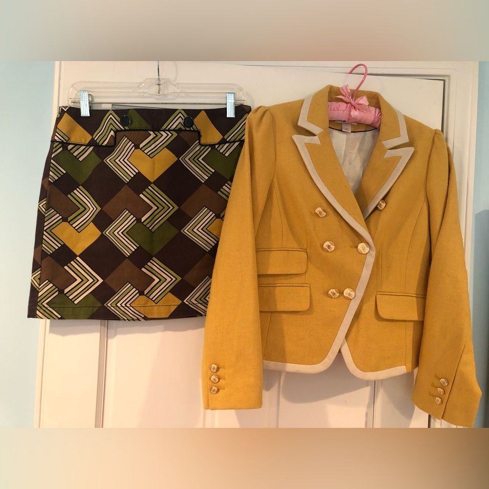Vintage Ann Taylor Blazer + Skirt Set
